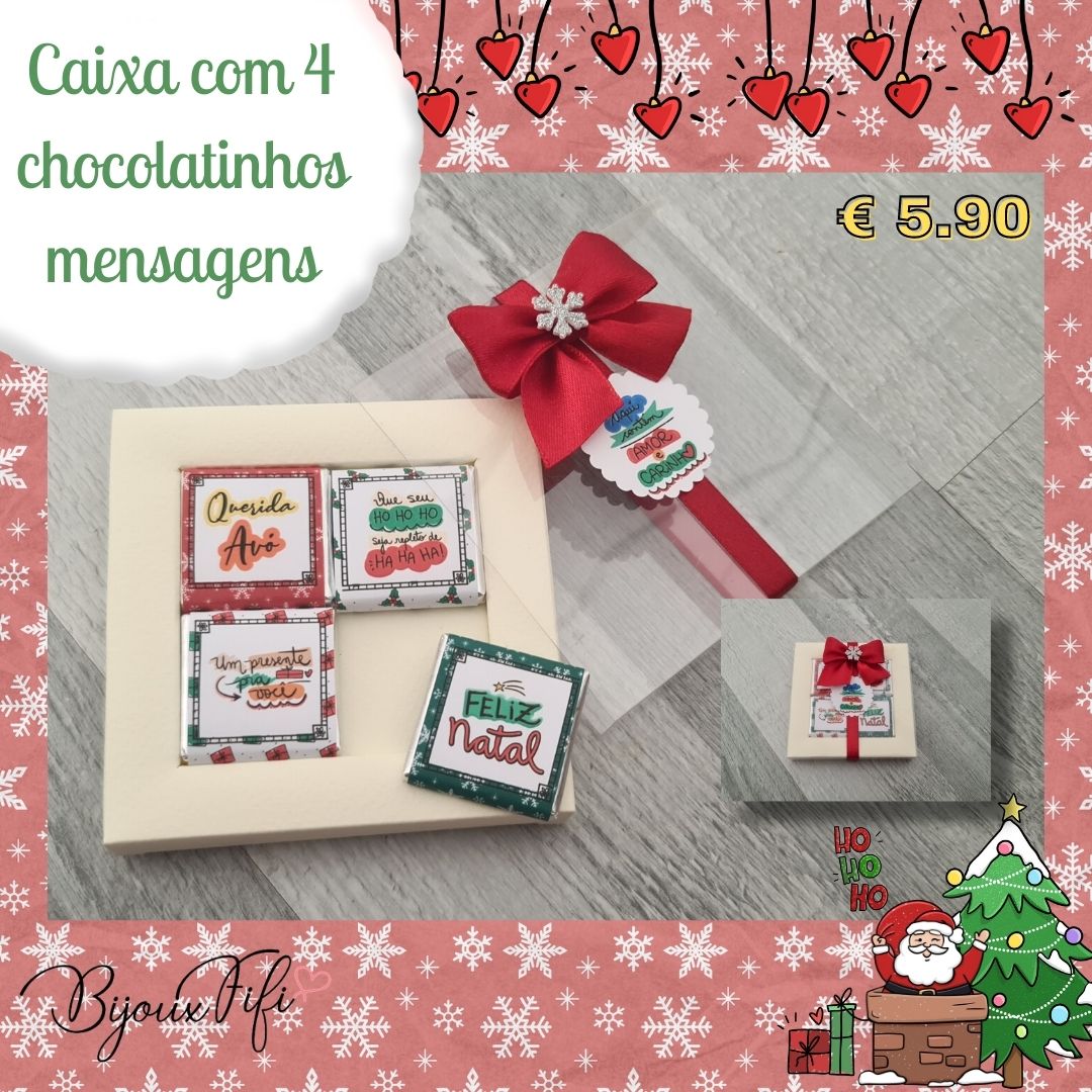 Pack de 4 Chocolatinhos "Família" - Bijoux Fifi