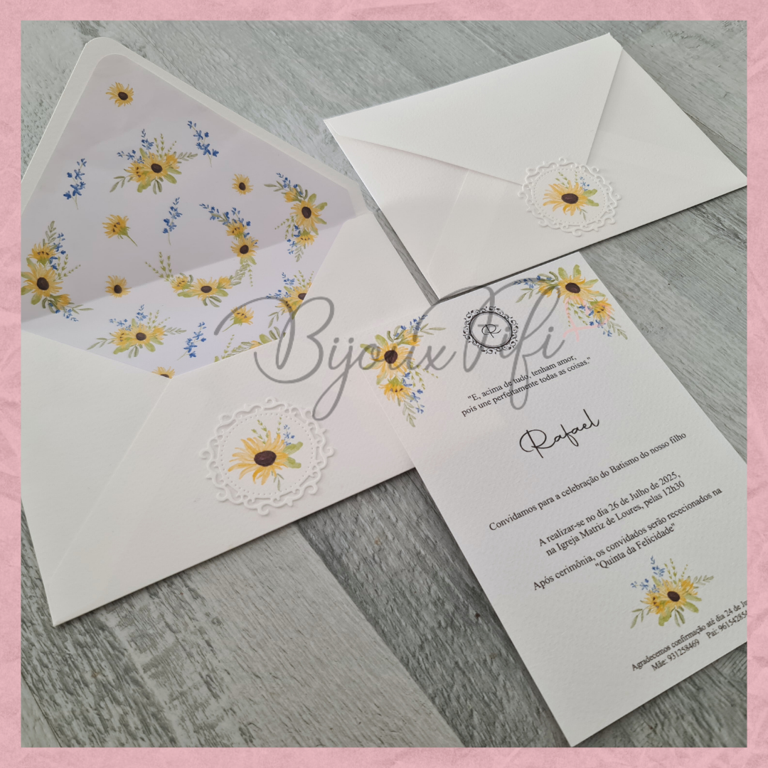 Convite Envelope "SunFlowers"