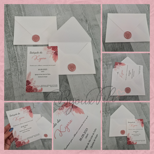 Convite Envelope "Sweet Rose"