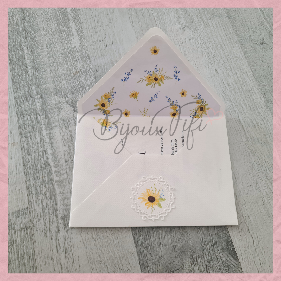 Convite Envelope "SunFlowers"