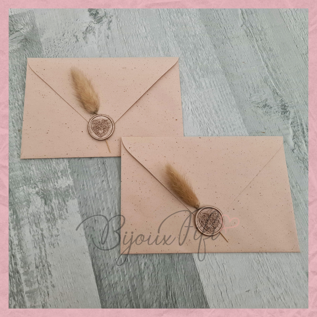 Convite Envelope "Plume Nude"