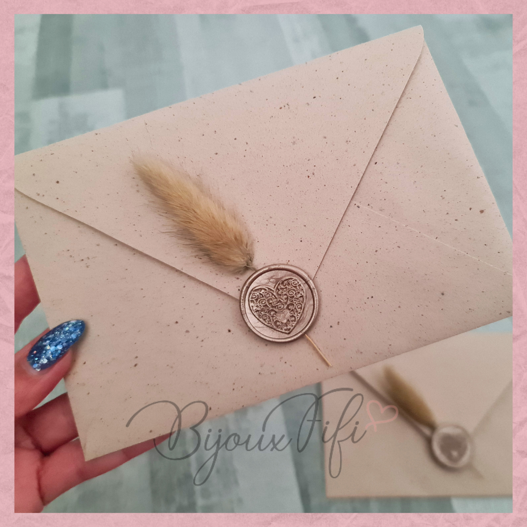 Convite Envelope "Plume Nude"