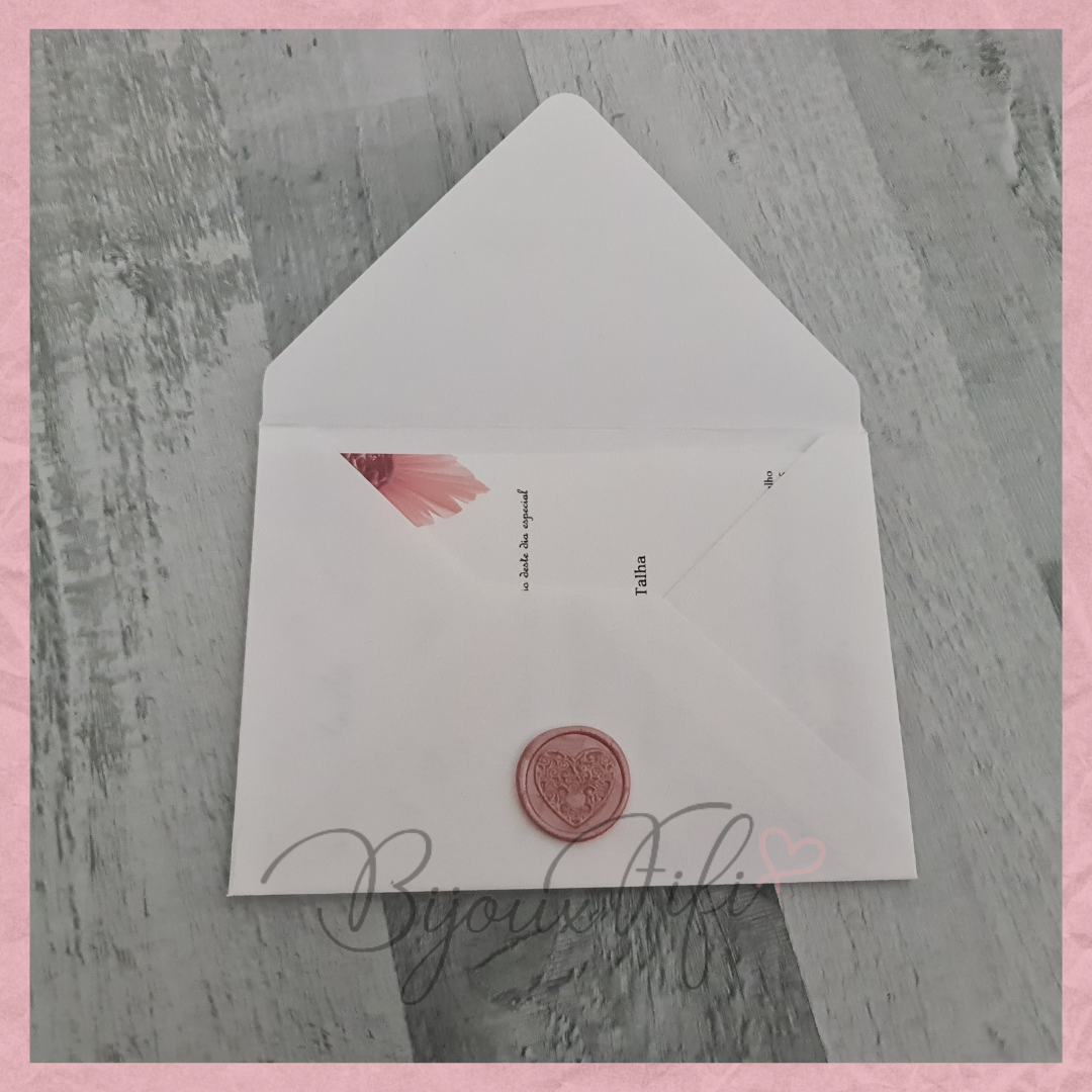 Convite Envelope "Sweet Rose"