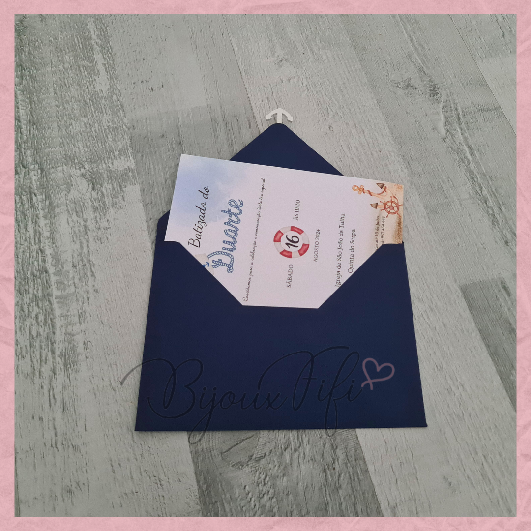 Convite Envelope "Royal Nautic"