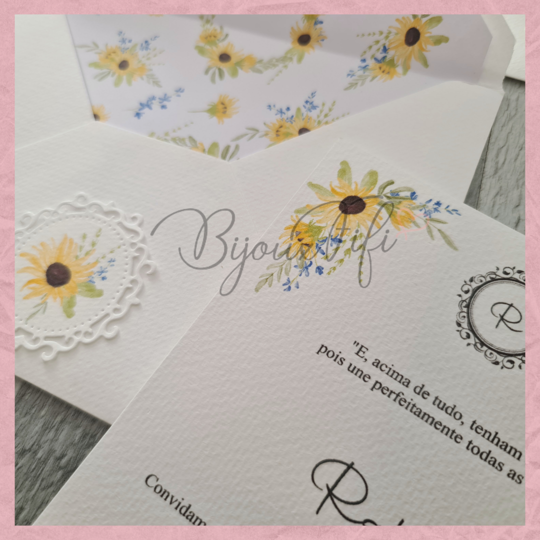 Convite Envelope "SunFlowers"