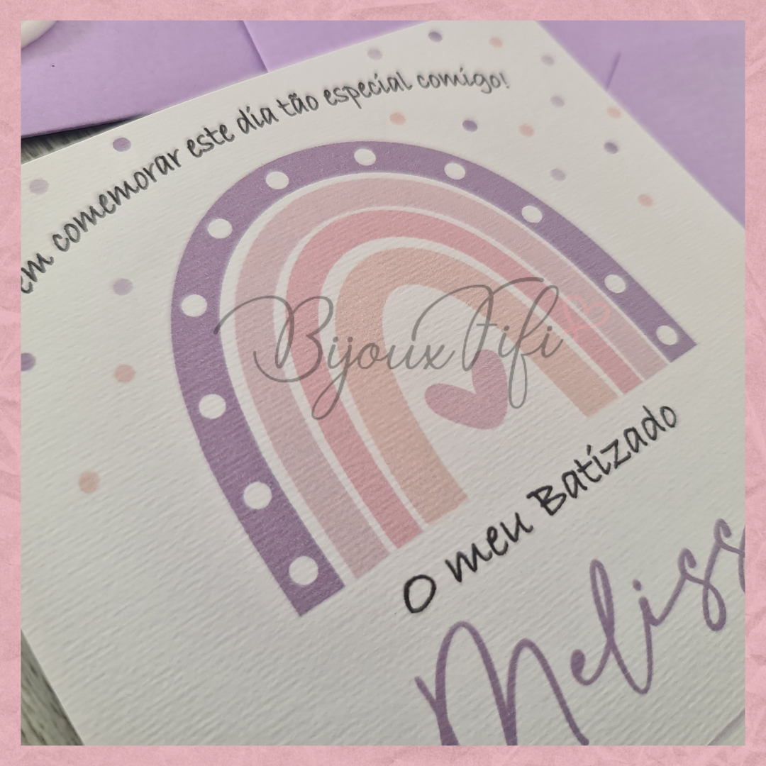 Convite Envelope "Boho Rainbow"