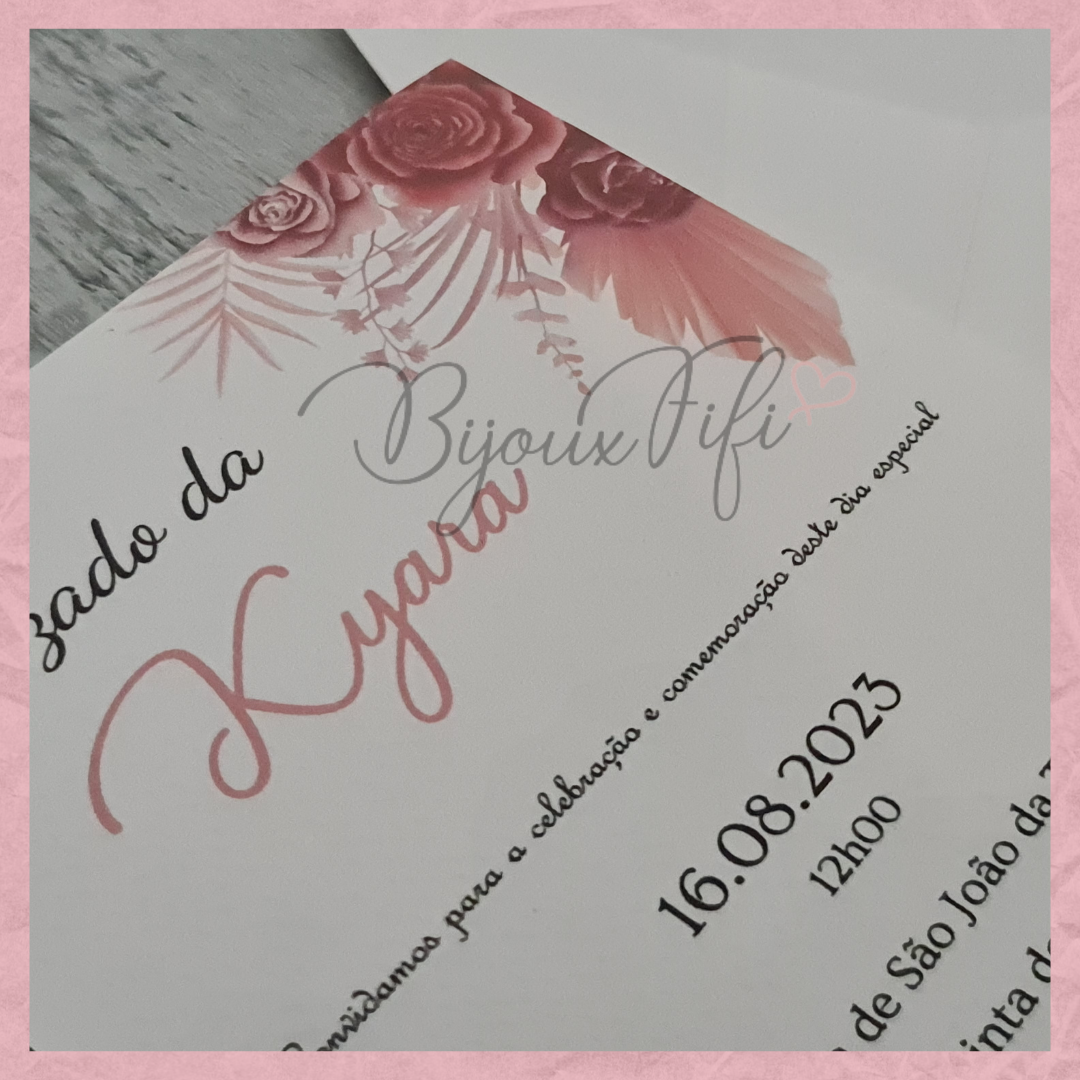 Convite Envelope "Sweet Rose"