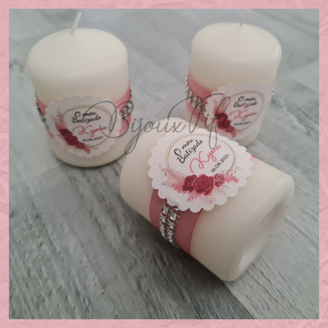 Vela decorada "Sweet Rose"