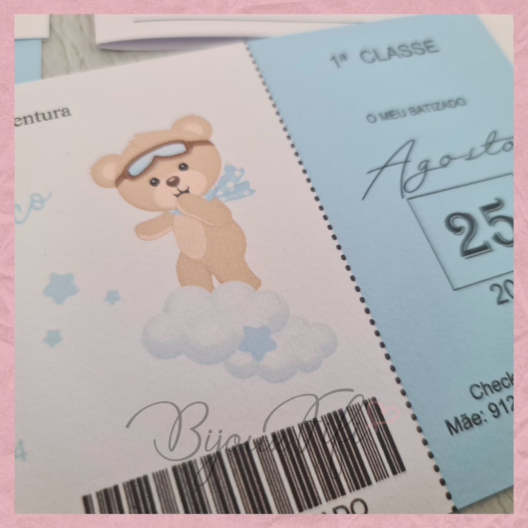 Convite Passaporte "Bear Passport"