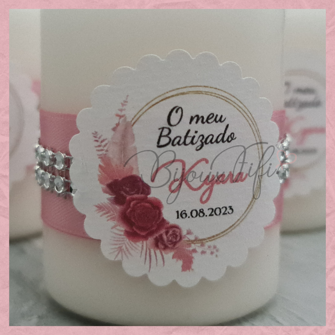 Vela decorada "Sweet Rose"