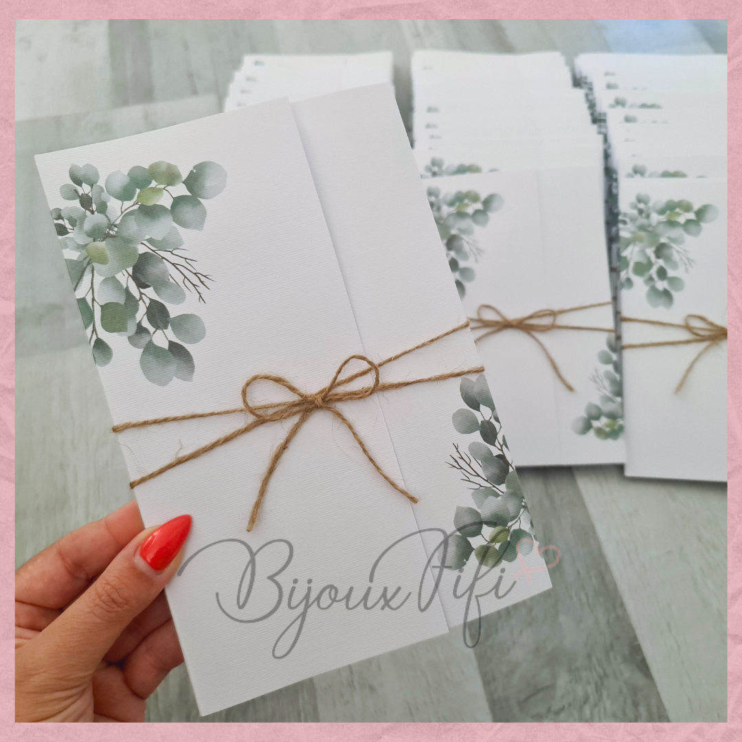 Convite Wedding "Eucalyptus"