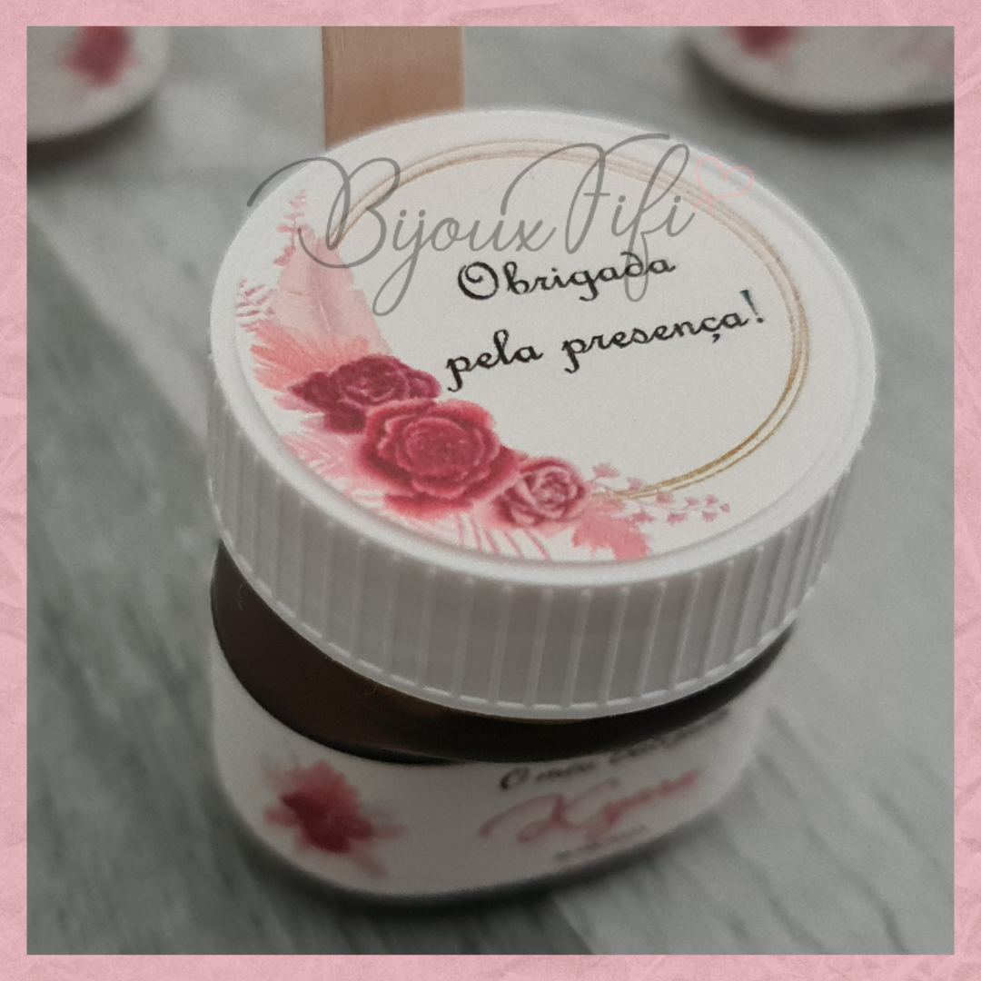 Nutella com colher "Sweet Rose"