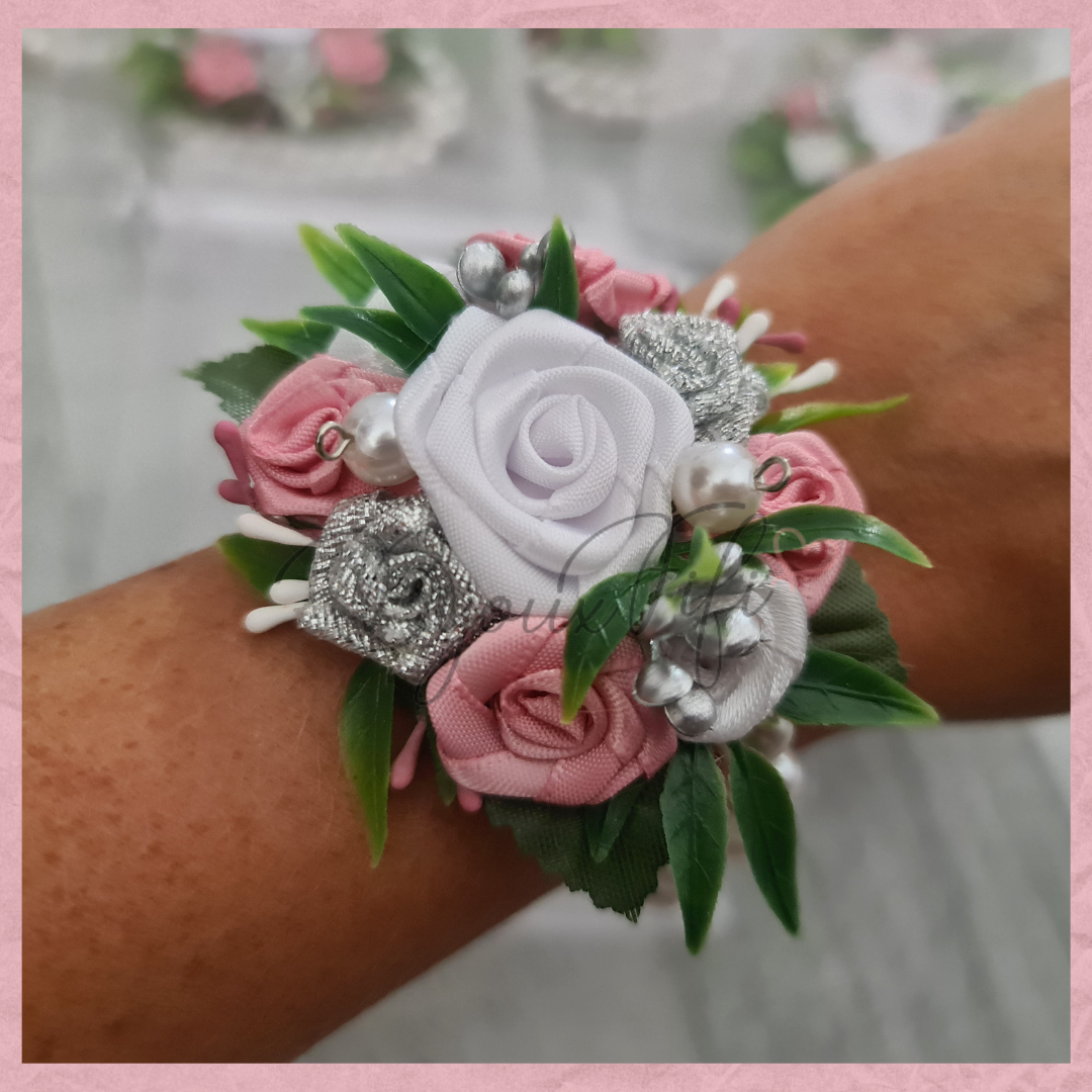 Pulseira floral "Old Rose"