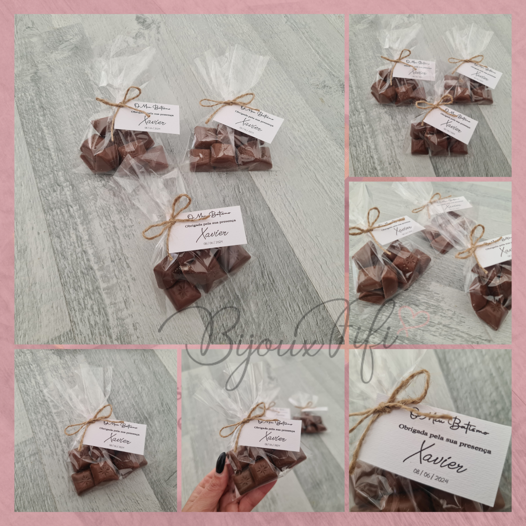 Saco chocolatinhos "Hello Brownie"