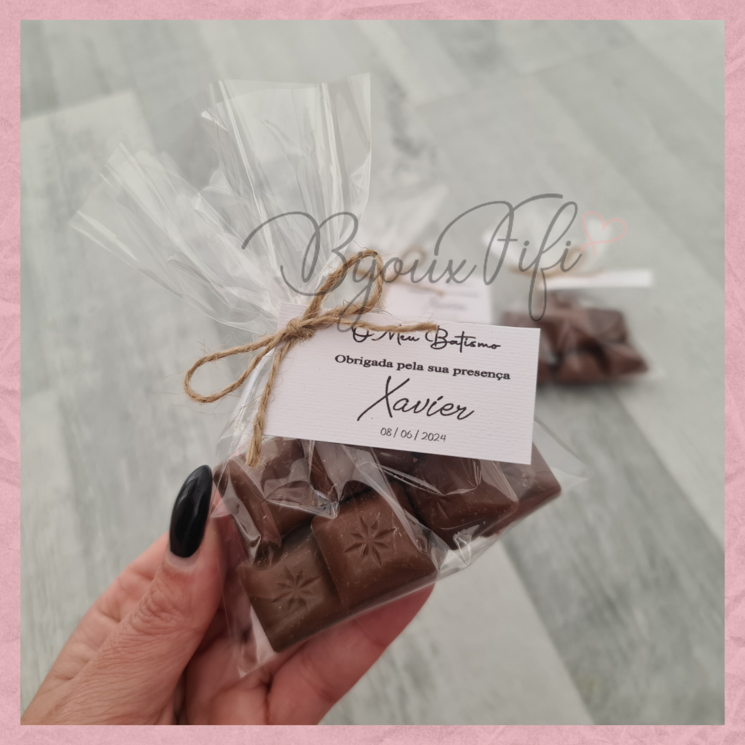 Saco chocolatinhos "Hello Brownie"